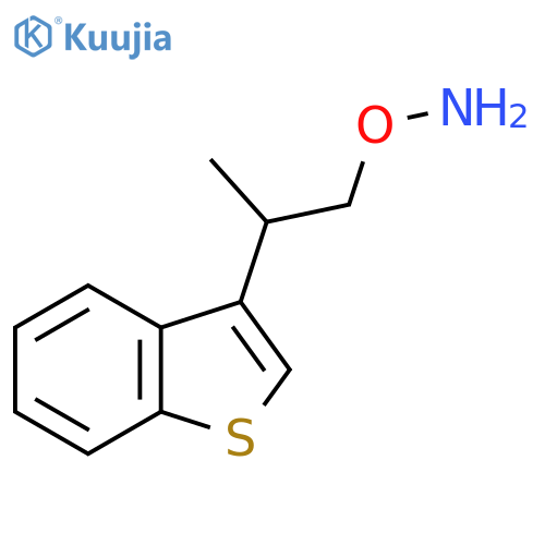 O-2-(1-benzothiophen-3-yl)propylhydroxylamine structure
