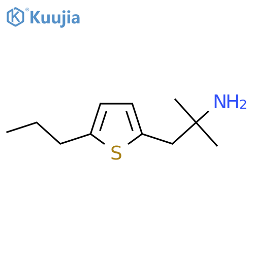 2-methyl-1-(5-propylthiophen-2-yl)propan-2-amine structure