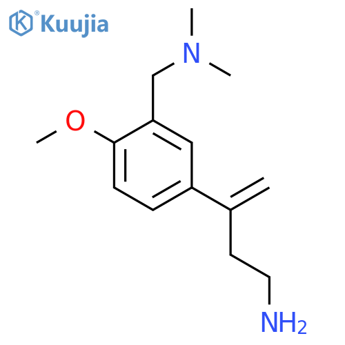 3-{3-(dimethylamino)methyl-4-methoxyphenyl}but-3-en-1-amine structure