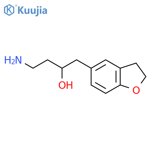 4-amino-1-(2,3-dihydro-1-benzofuran-5-yl)butan-2-ol structure