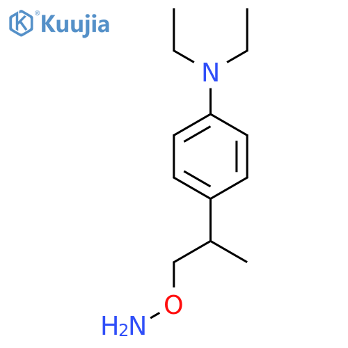 4-1-(aminooxy)propan-2-yl-N,N-diethylaniline structure