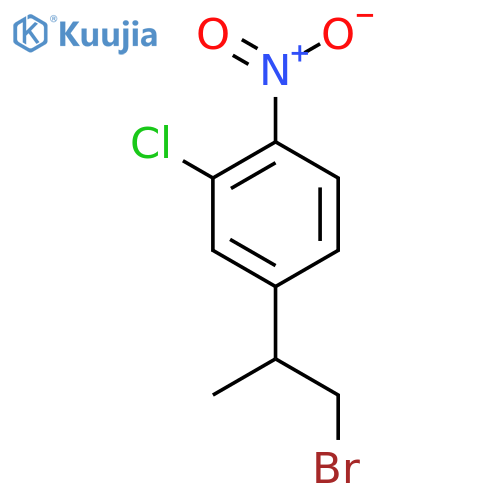 4-(1-bromopropan-2-yl)-2-chloro-1-nitrobenzene structure
