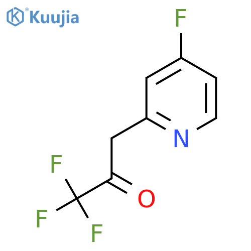 1,1,1-trifluoro-3-(4-fluoropyridin-2-yl)propan-2-one structure