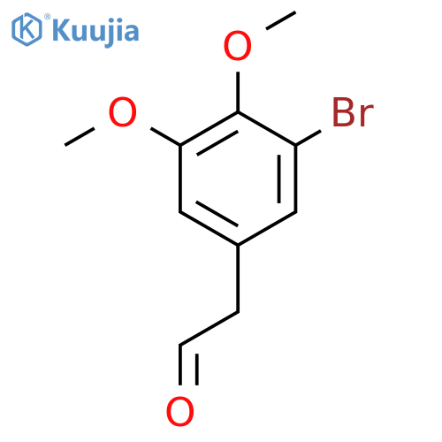 2-(3-bromo-4,5-dimethoxyphenyl)acetaldehyde structure