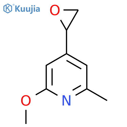 2-methoxy-6-methyl-4-(oxiran-2-yl)pyridine structure