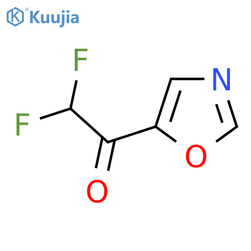 2,2-Difluoro-1-(1,3-oxazol-5-yl)ethan-1-one structure