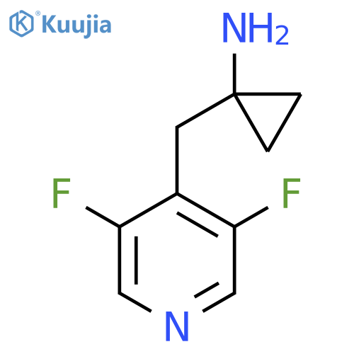 1-(3,5-difluoropyridin-4-yl)methylcyclopropan-1-amine structure