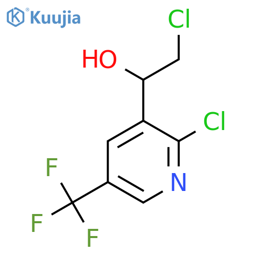 2-chloro-1-2-chloro-5-(trifluoromethyl)pyridin-3-ylethan-1-ol structure