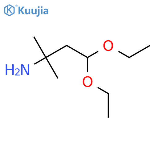 4,4-diethoxy-2-methylbutan-2-amine structure