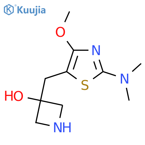 3-{2-(dimethylamino)-4-methoxy-1,3-thiazol-5-ylmethyl}azetidin-3-ol structure