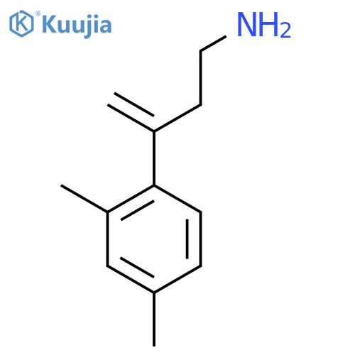3-(2,4-dimethylphenyl)but-3-en-1-amine structure