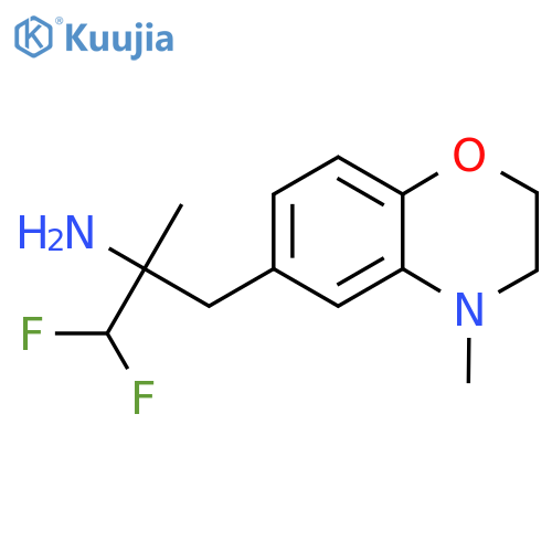 1,1-difluoro-2-methyl-3-(4-methyl-3,4-dihydro-2H-1,4-benzoxazin-6-yl)propan-2-amine structure
