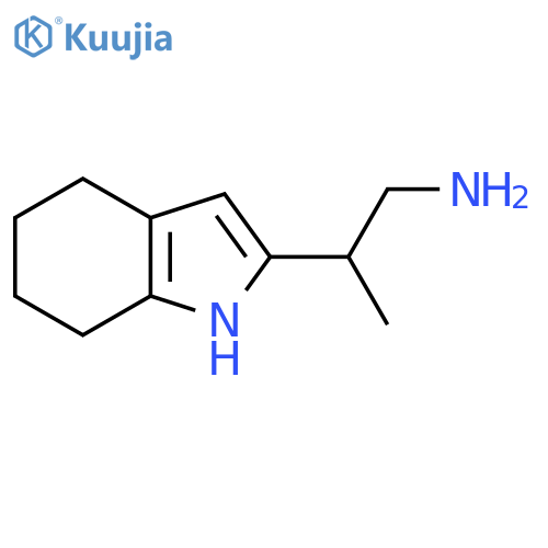 2-(4,5,6,7-tetrahydro-1H-indol-2-yl)propan-1-amine structure