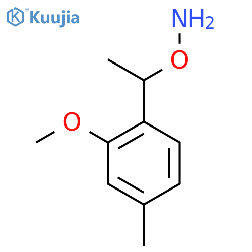 O-1-(2-methoxy-4-methylphenyl)ethylhydroxylamine structure