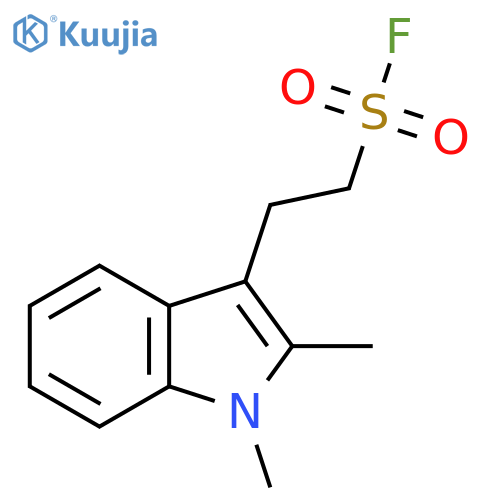 2-(1,2-dimethyl-1H-indol-3-yl)ethane-1-sulfonyl fluoride structure