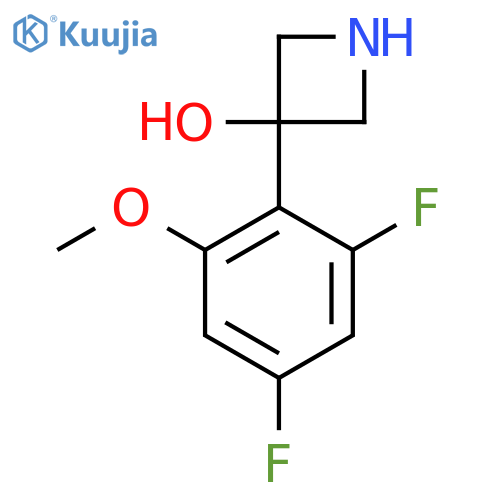 3-(2,4-difluoro-6-methoxyphenyl)azetidin-3-ol structure