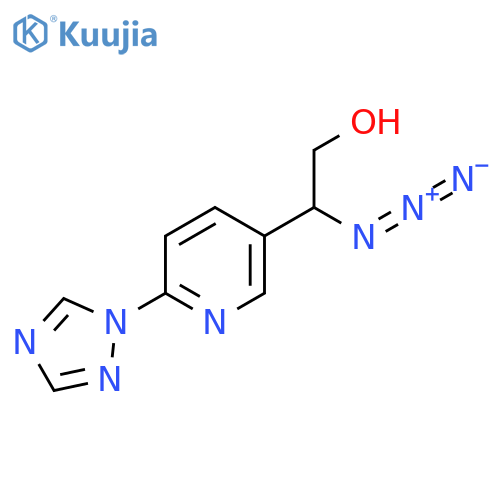 2-azido-2-6-(1H-1,2,4-triazol-1-yl)pyridin-3-ylethan-1-ol structure