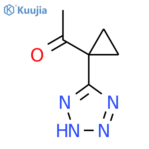 1-1-(1H-1,2,3,4-tetrazol-5-yl)cyclopropylethan-1-one structure