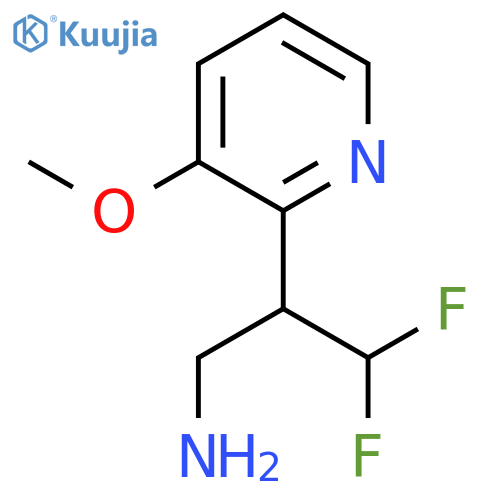 3,3-difluoro-2-(3-methoxypyridin-2-yl)propan-1-amine structure