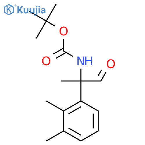 tert-butyl N-2-(2,3-dimethylphenyl)-1-oxopropan-2-ylcarbamate structure
