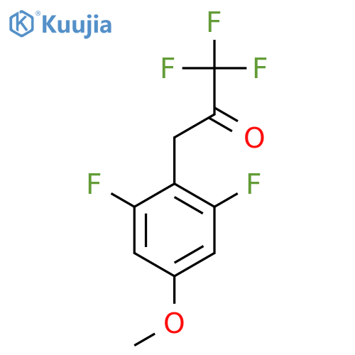 3-(2,6-difluoro-4-methoxyphenyl)-1,1,1-trifluoropropan-2-one structure