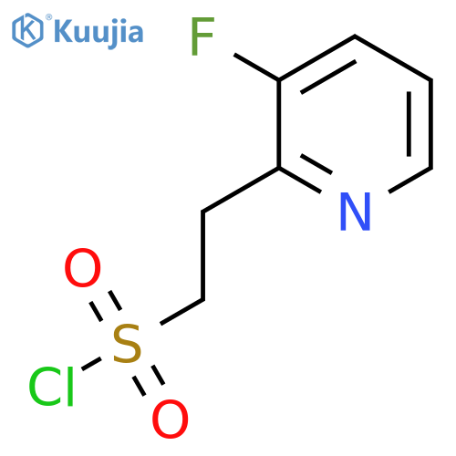 2-(3-fluoropyridin-2-yl)ethane-1-sulfonyl chloride structure