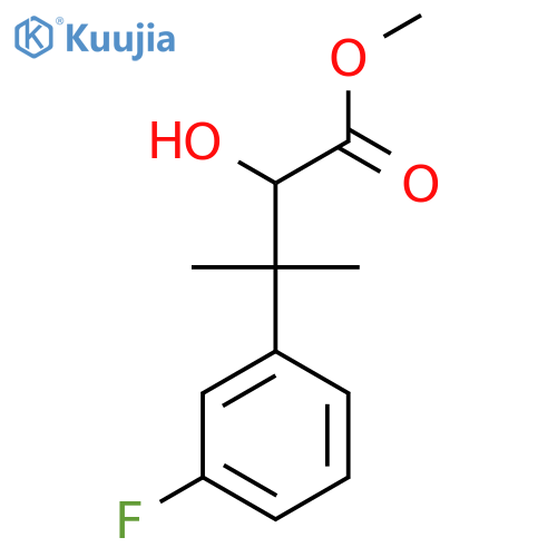 Methyl 3-(3-fluorophenyl)-2-hydroxy-3-methylbutanoate structure