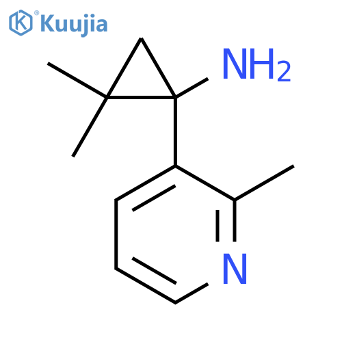 2,2-dimethyl-1-(2-methylpyridin-3-yl)cyclopropan-1-amine structure