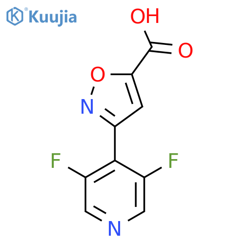 3-(3,5-difluoropyridin-4-yl)-1,2-oxazole-5-carboxylic acid structure