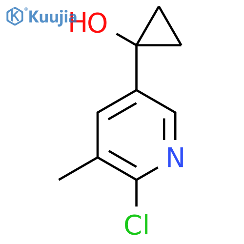 1-(6-chloro-5-methylpyridin-3-yl)cyclopropan-1-ol structure