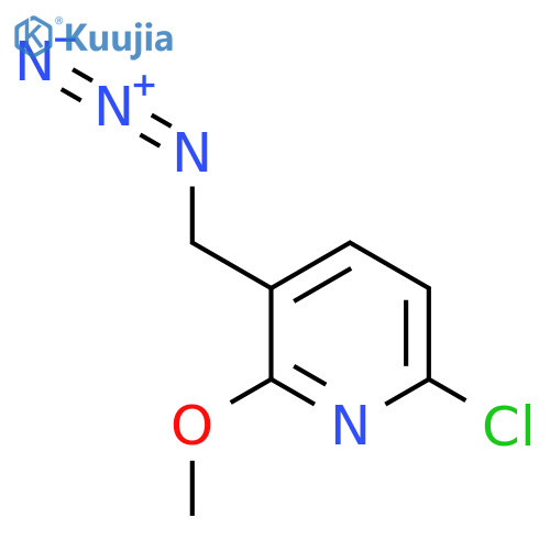 3-(azidomethyl)-6-chloro-2-methoxypyridine structure