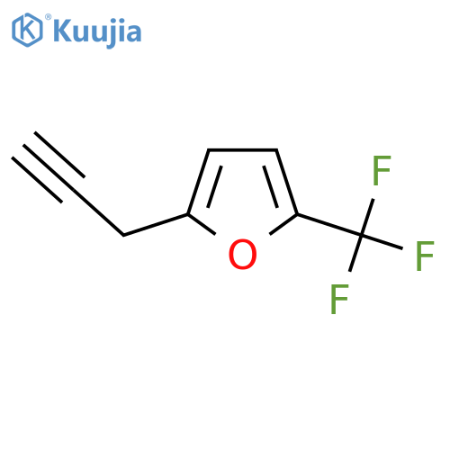 2-(prop-2-yn-1-yl)-5-(trifluoromethyl)furan structure