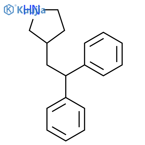 3-(2,2-diphenylethyl)pyrrolidine structure