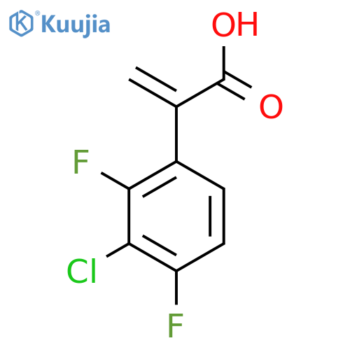 2-(3-chloro-2,4-difluorophenyl)prop-2-enoic acid structure