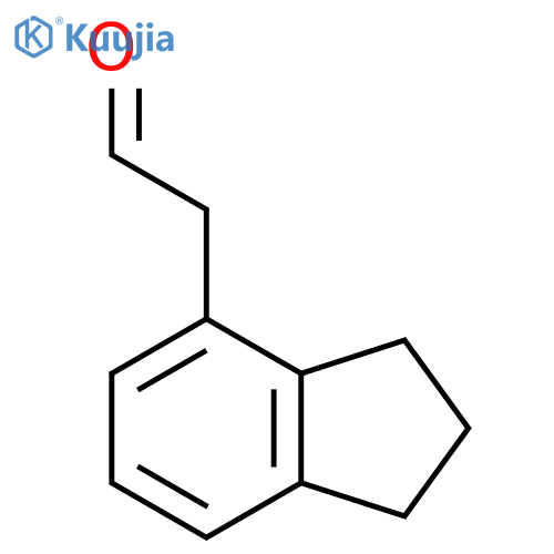 2-(2,3-dihydro-1H-inden-4-yl)acetaldehyde structure