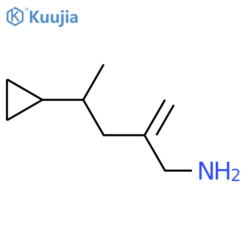 4-(aminomethyl)pent-4-en-2-ylcyclopropane structure