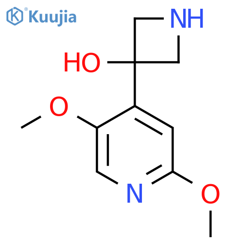 3-(2,5-dimethoxypyridin-4-yl)azetidin-3-ol structure