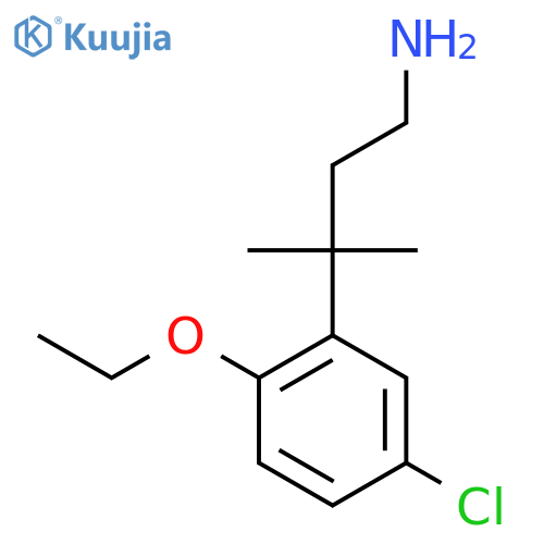 3-(5-chloro-2-ethoxyphenyl)-3-methylbutan-1-amine structure