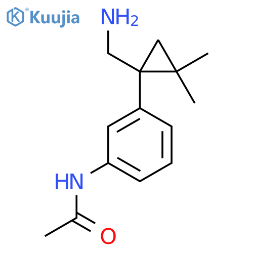 N-{3-1-(aminomethyl)-2,2-dimethylcyclopropylphenyl}acetamide structure