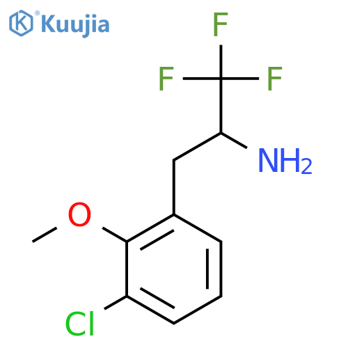 3-(3-chloro-2-methoxyphenyl)-1,1,1-trifluoropropan-2-amine structure