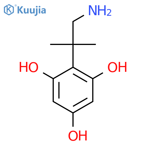 2-(1-amino-2-methylpropan-2-yl)benzene-1,3,5-triol structure