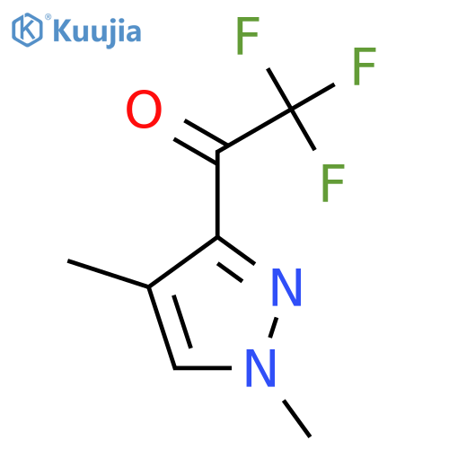 1-(1,4-dimethyl-1H-pyrazol-3-yl)-2,2,2-trifluoroethan-1-one structure