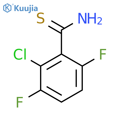 2-chloro-3,6-difluorobenzene-1-carbothioamide structure
