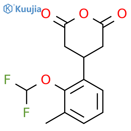 4-2-(difluoromethoxy)-3-methylphenyloxane-2,6-dione structure