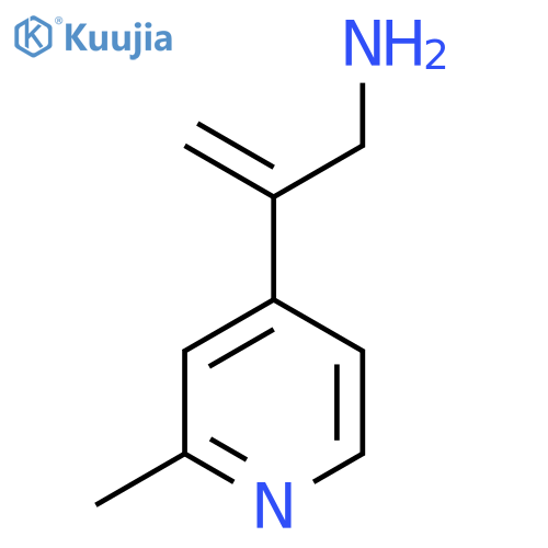 2-(2-methylpyridin-4-yl)prop-2-en-1-amine structure