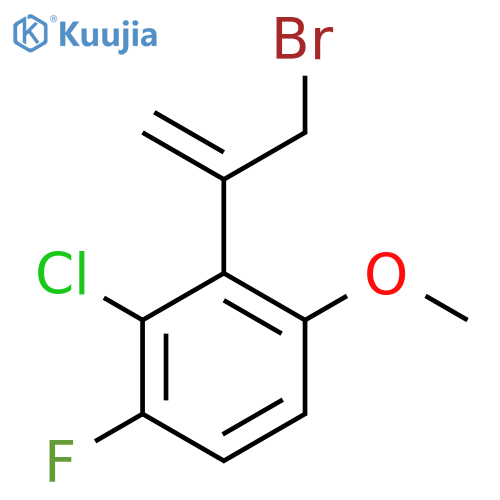 2-(3-bromoprop-1-en-2-yl)-3-chloro-4-fluoro-1-methoxybenzene structure