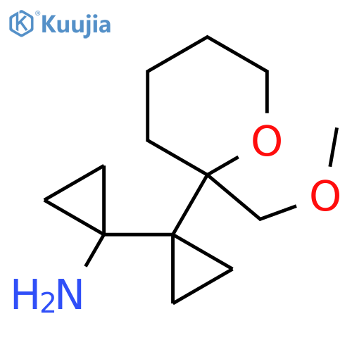 1-{1-2-(methoxymethyl)oxan-2-ylcyclopropyl}cyclopropan-1-amine structure