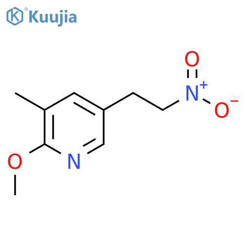 2-methoxy-3-methyl-5-(2-nitroethyl)pyridine structure