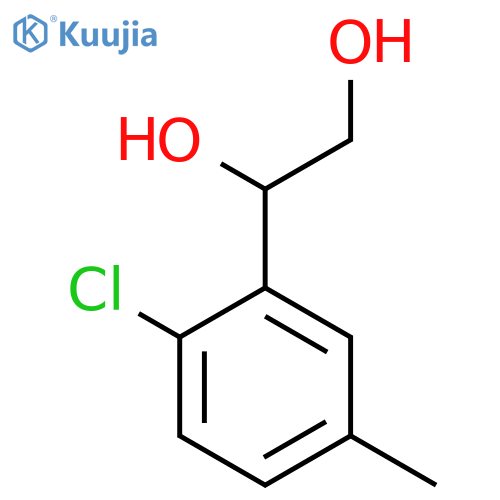 1-(2-Chloro-5-methylphenyl)ethane-1,2-diol structure
