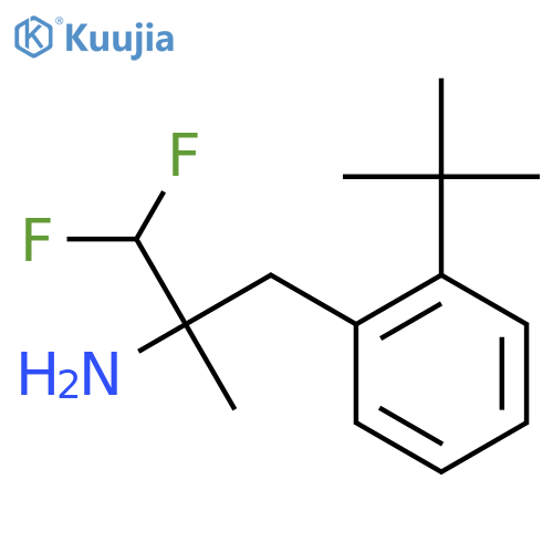 3-(2-tert-butylphenyl)-1,1-difluoro-2-methylpropan-2-amine structure